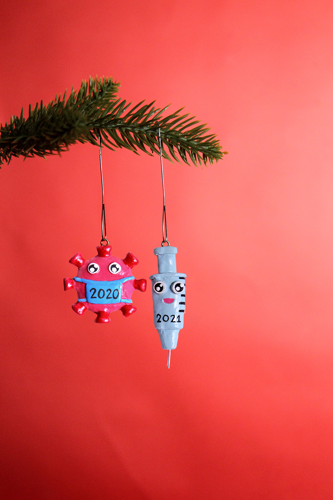 Pandemic Covid Ornament Set
