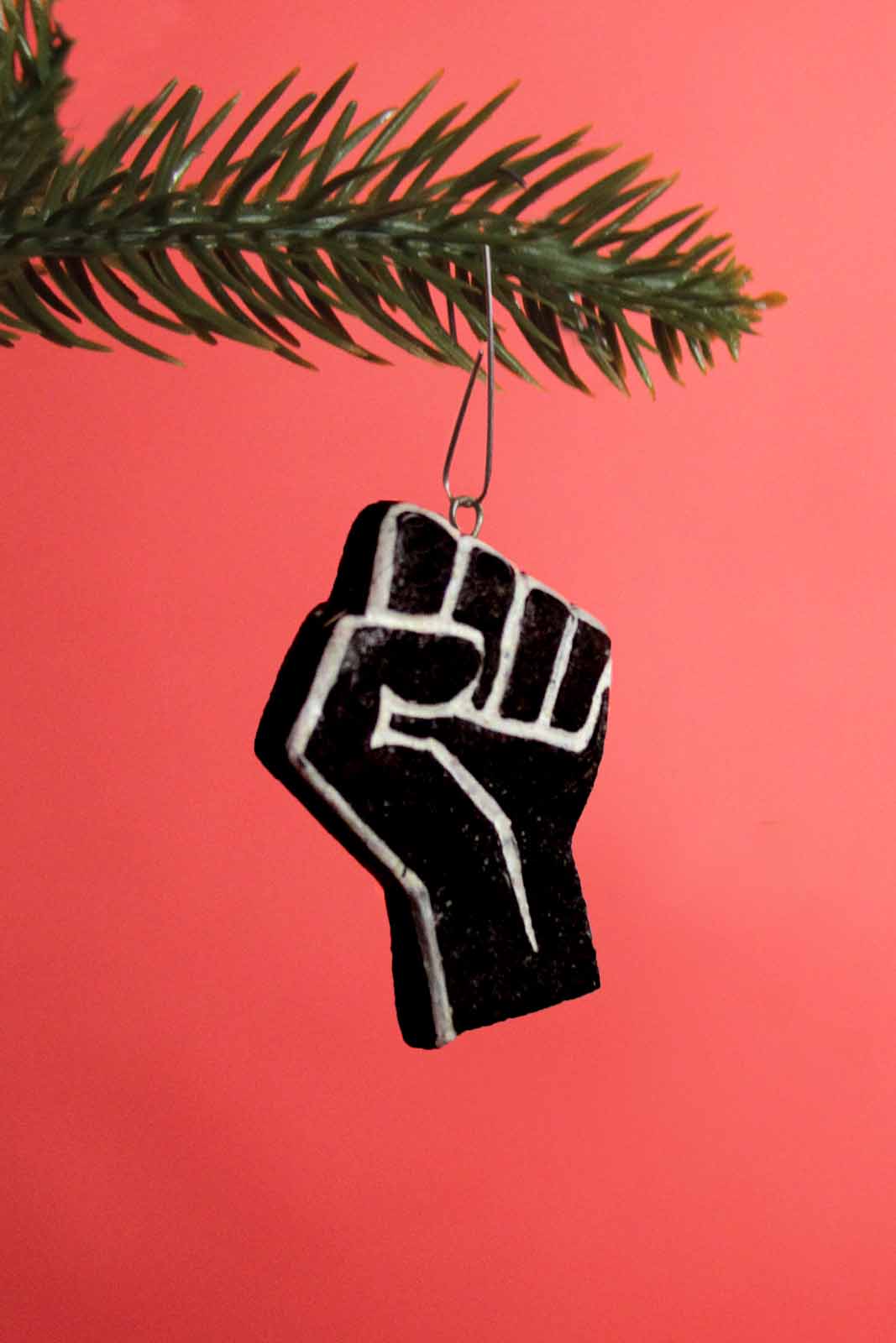 Resist Fist Ornament - Keep Fighting for What's Right This Christmas