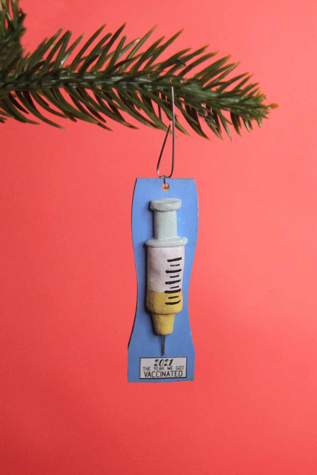 COVID Vaccine Ornament - Science Saves the Christmas Season