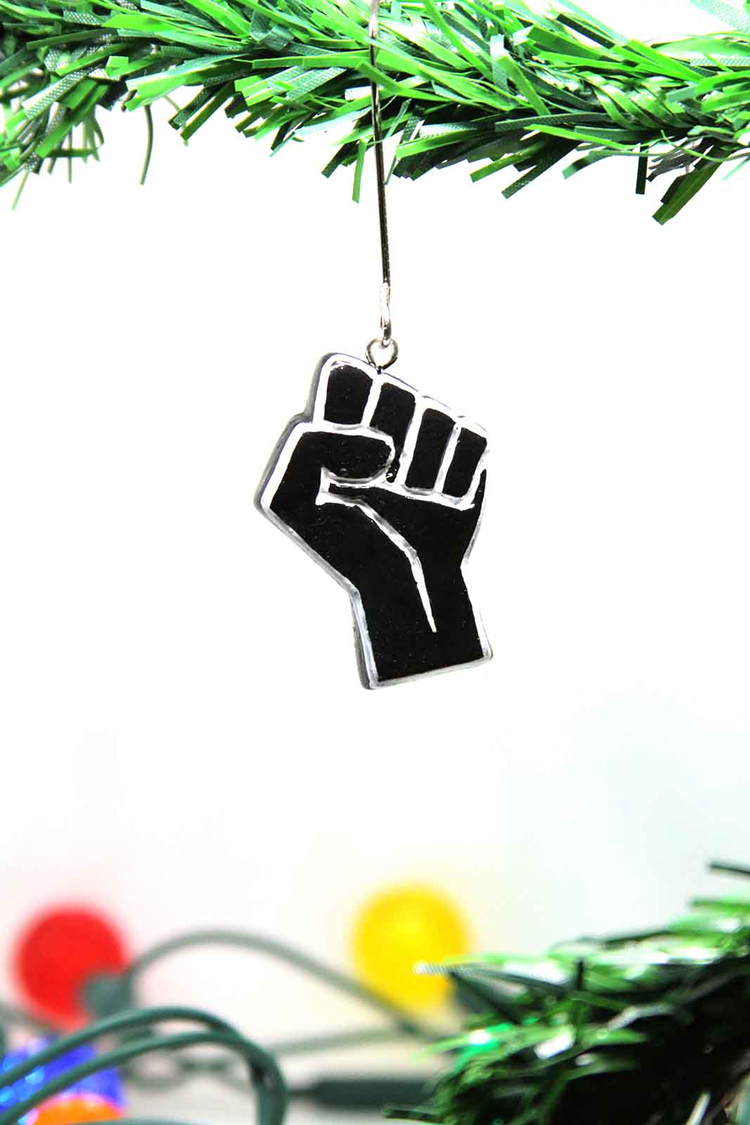 Resist Fist Ornament - Keep Fighting for What's Right This Christmas