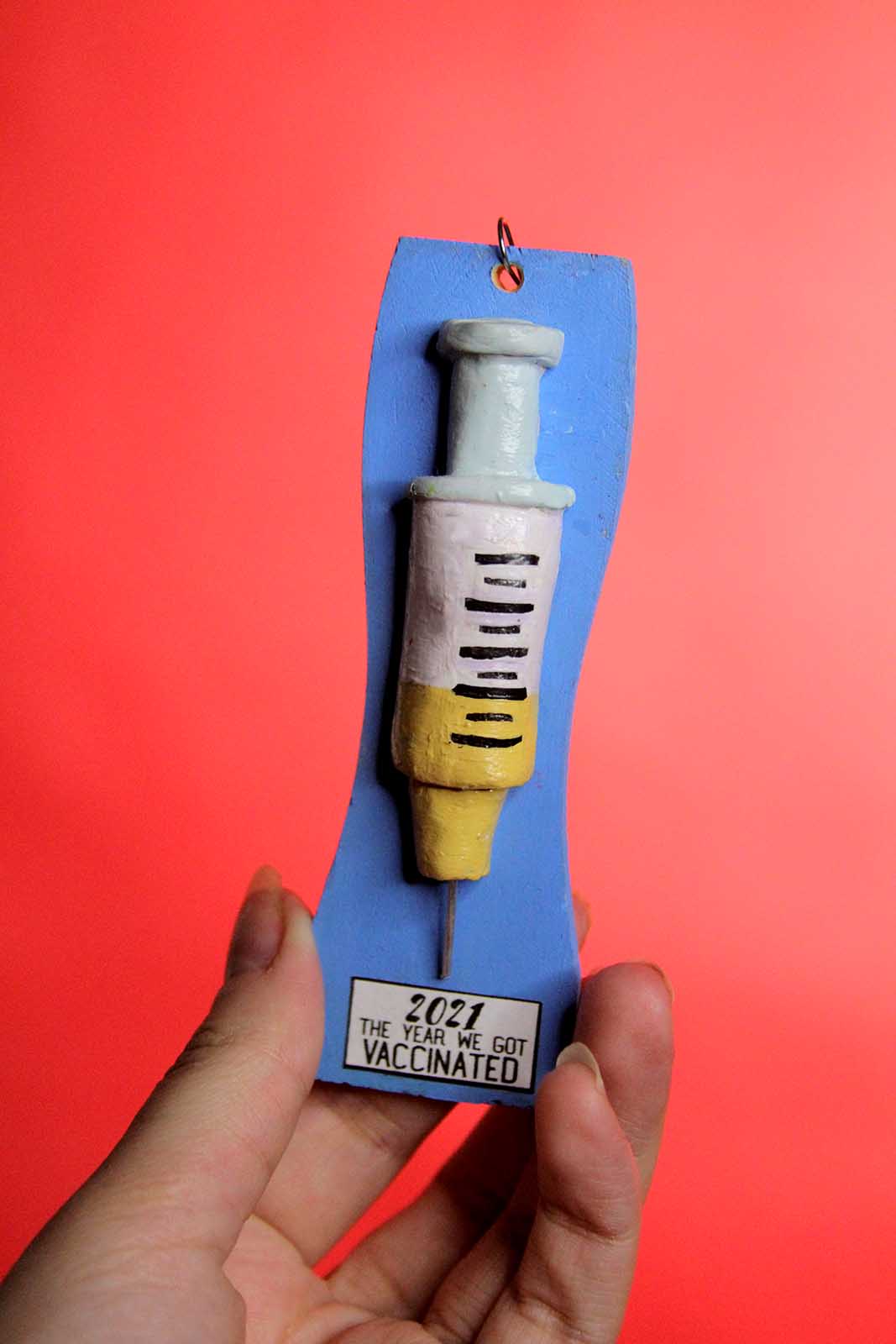 COVID Vaccine Ornament - Science Saves the Christmas Season