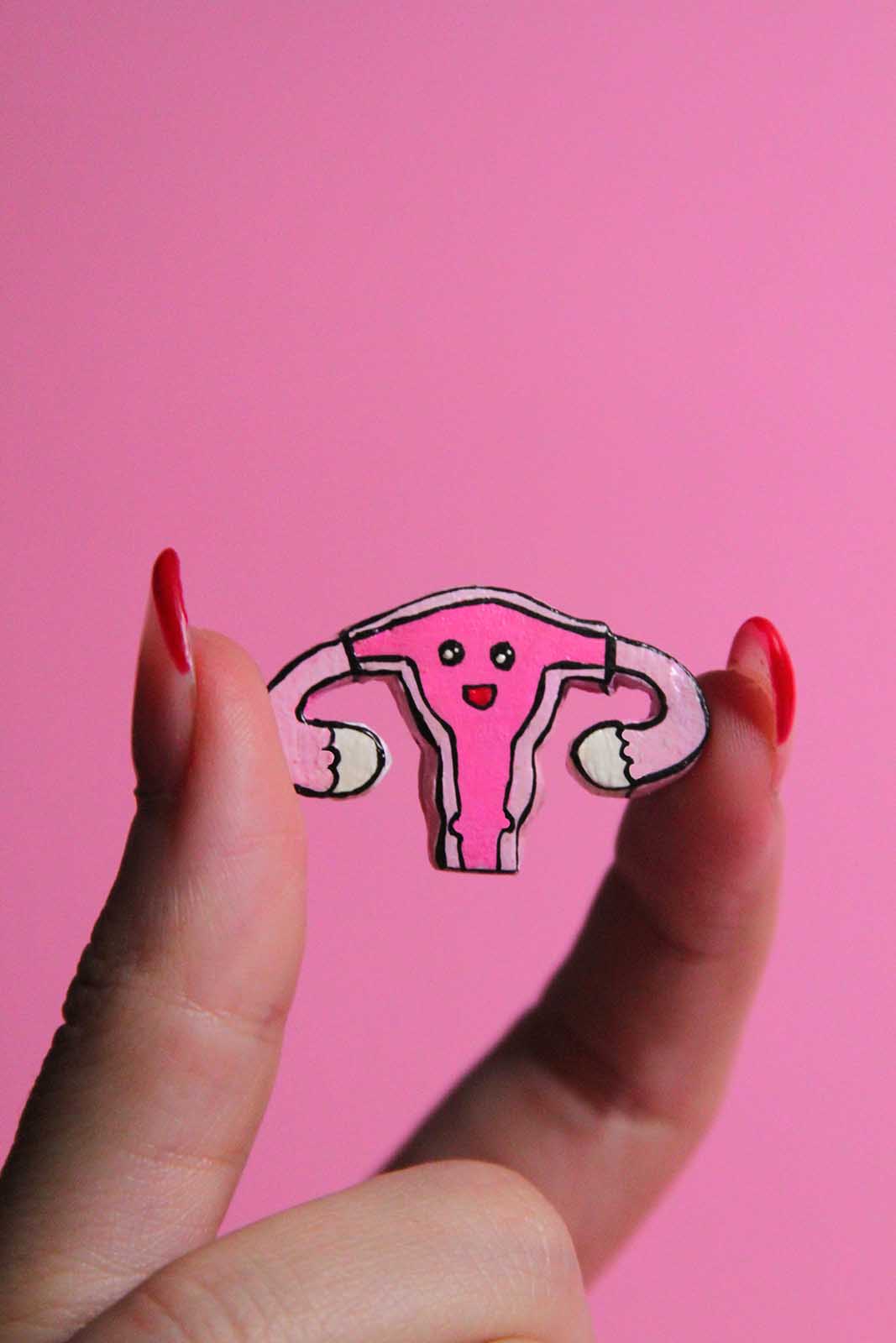 Uterus Pin - Funny Feminist Pro Choice