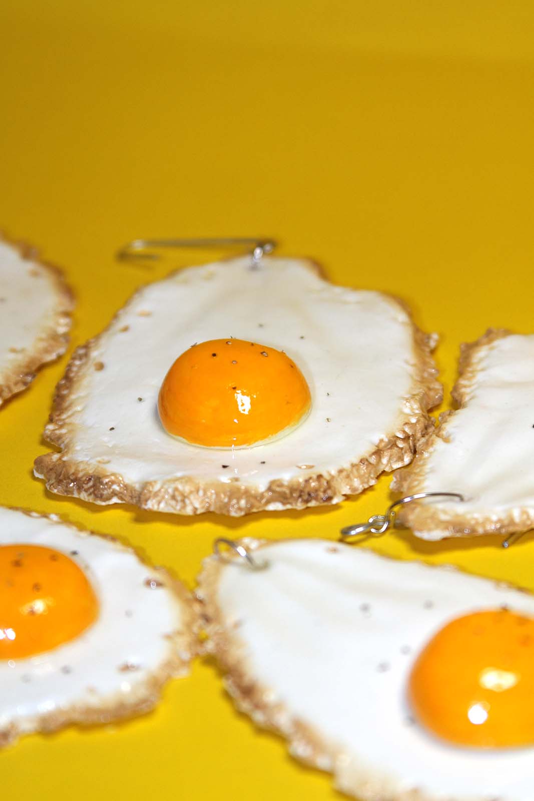 Fried Egg Christmas Ornament 