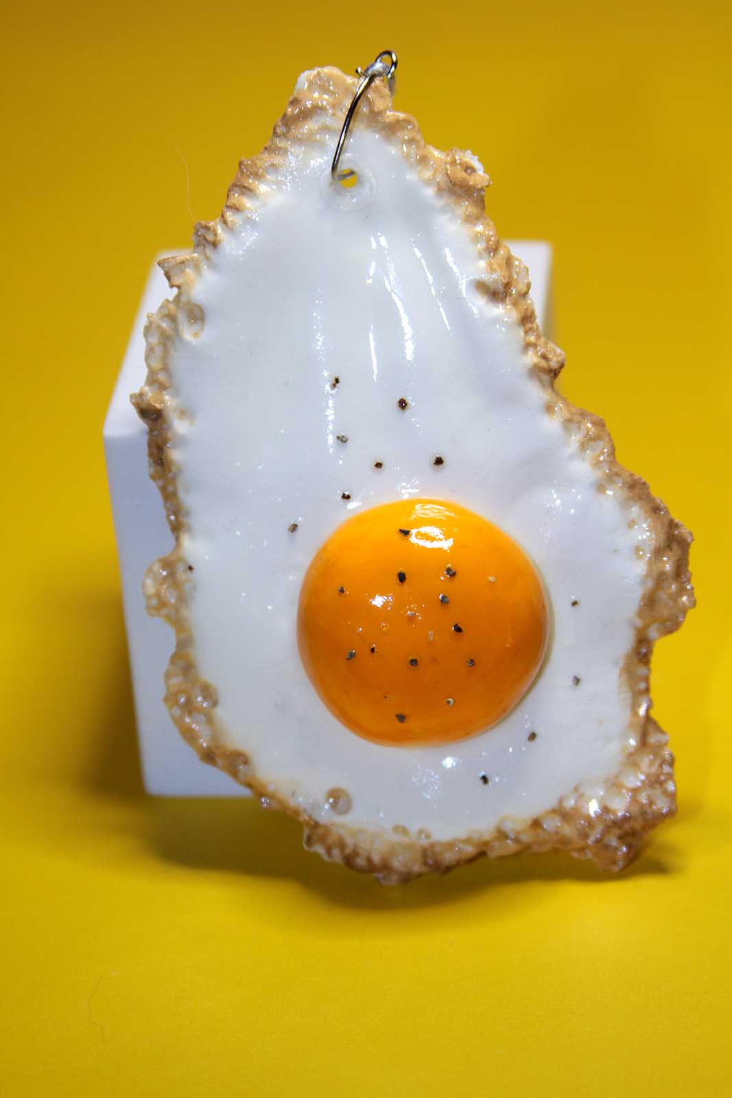 Fried Egg Christmas Ornament 