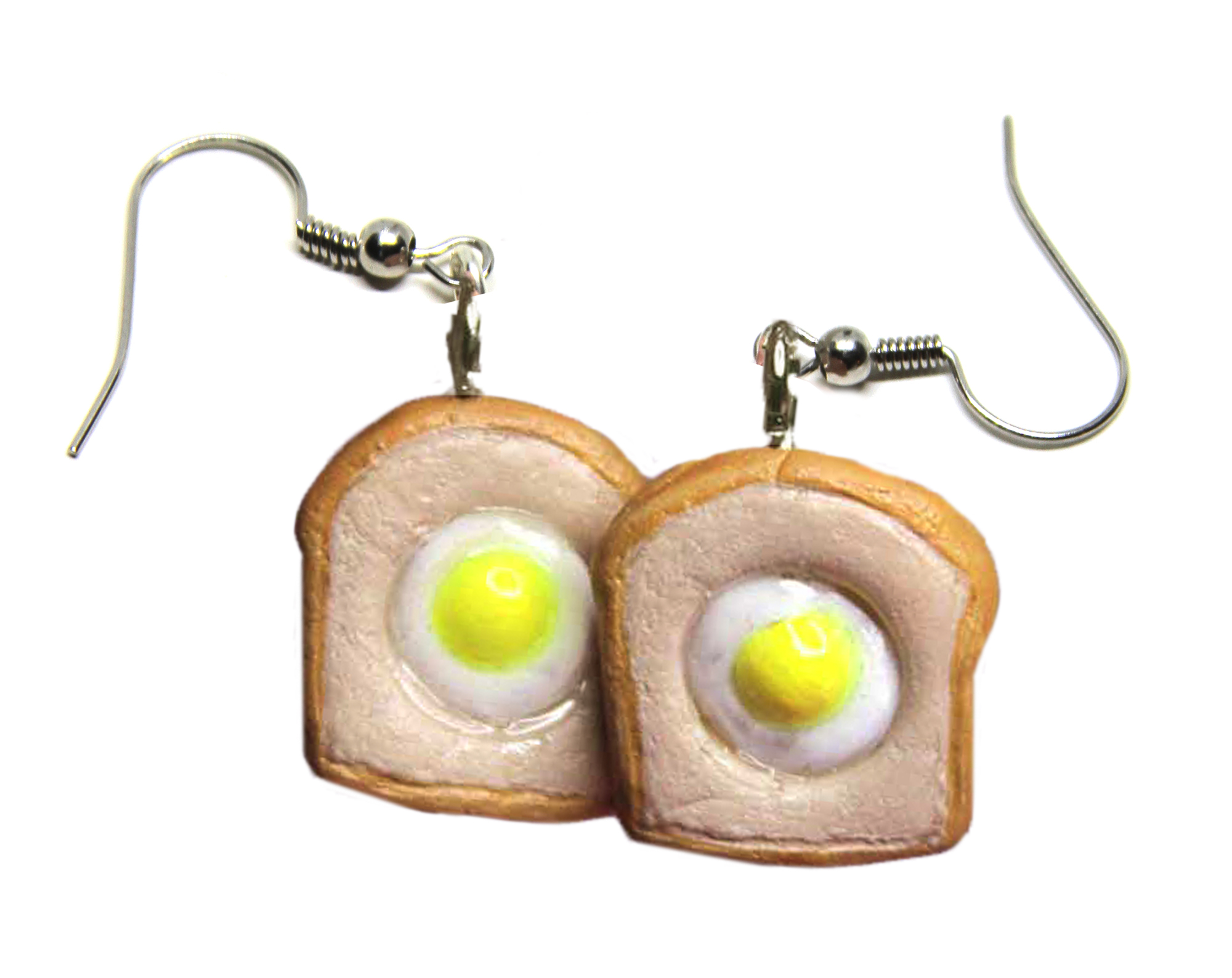 Egg and Toast Earrings