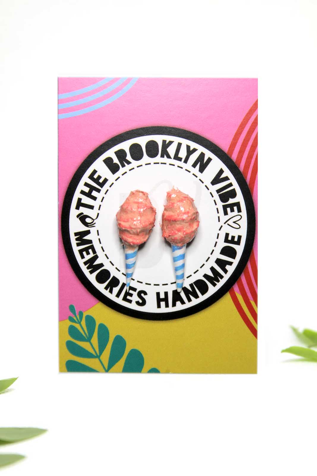 Cotton Candy Earring Studs