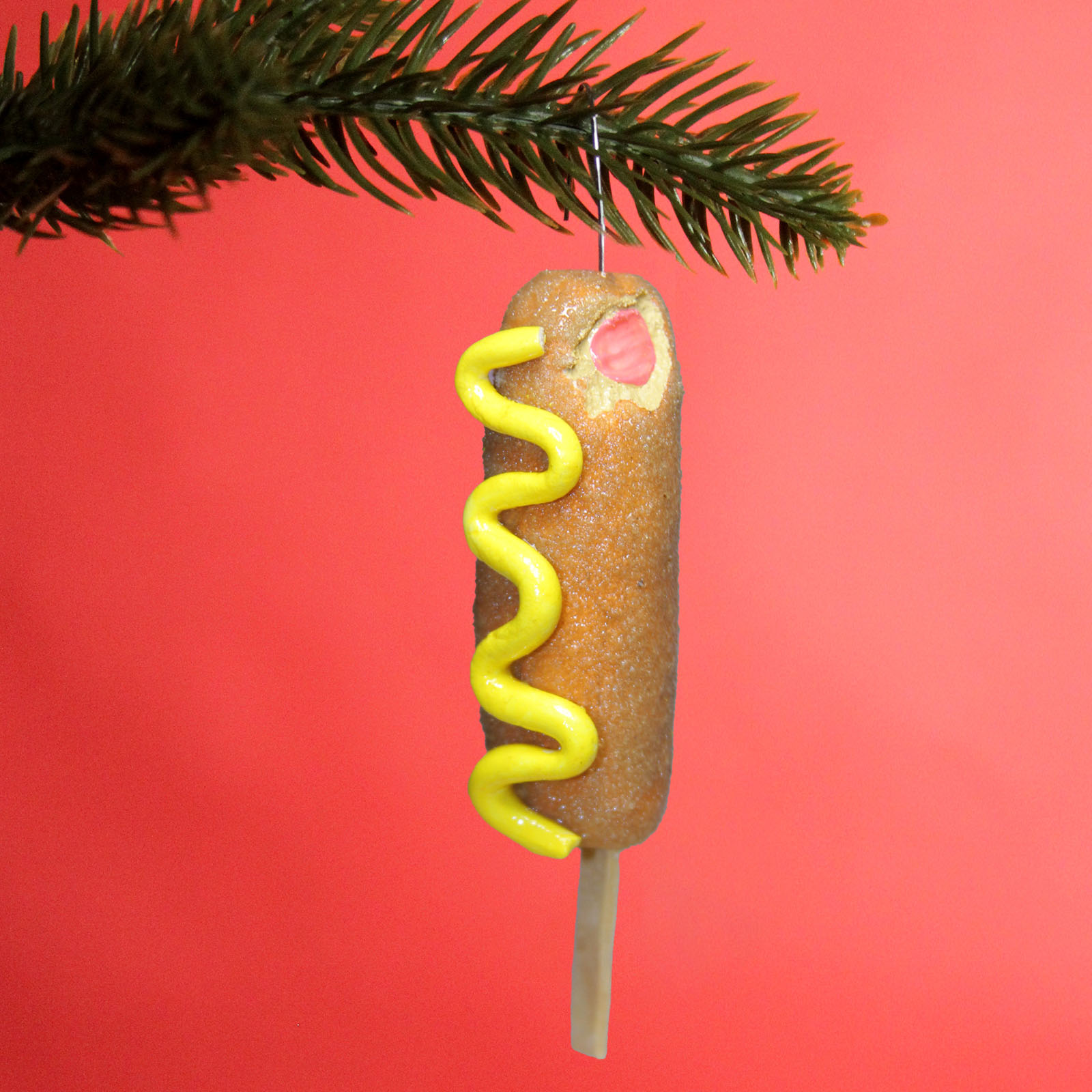 Corn Dog Christmas Ornament