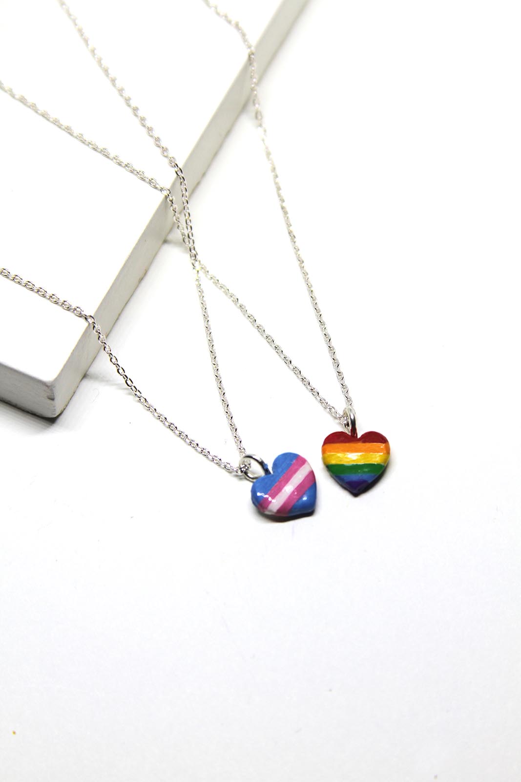 Gay Pride Friendship Necklace Set