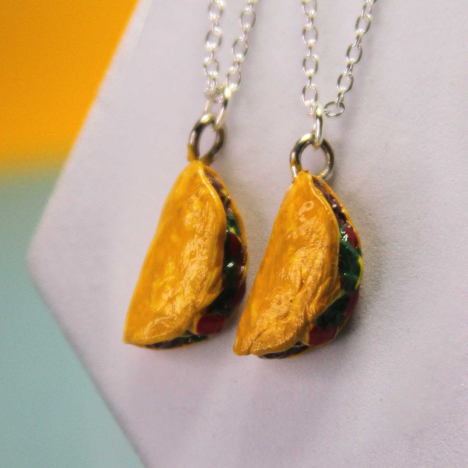 Taco Friendship Necklace Set