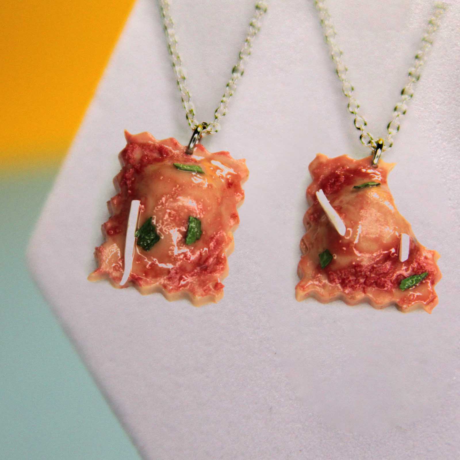 Ravioli Friendship Necklace Set