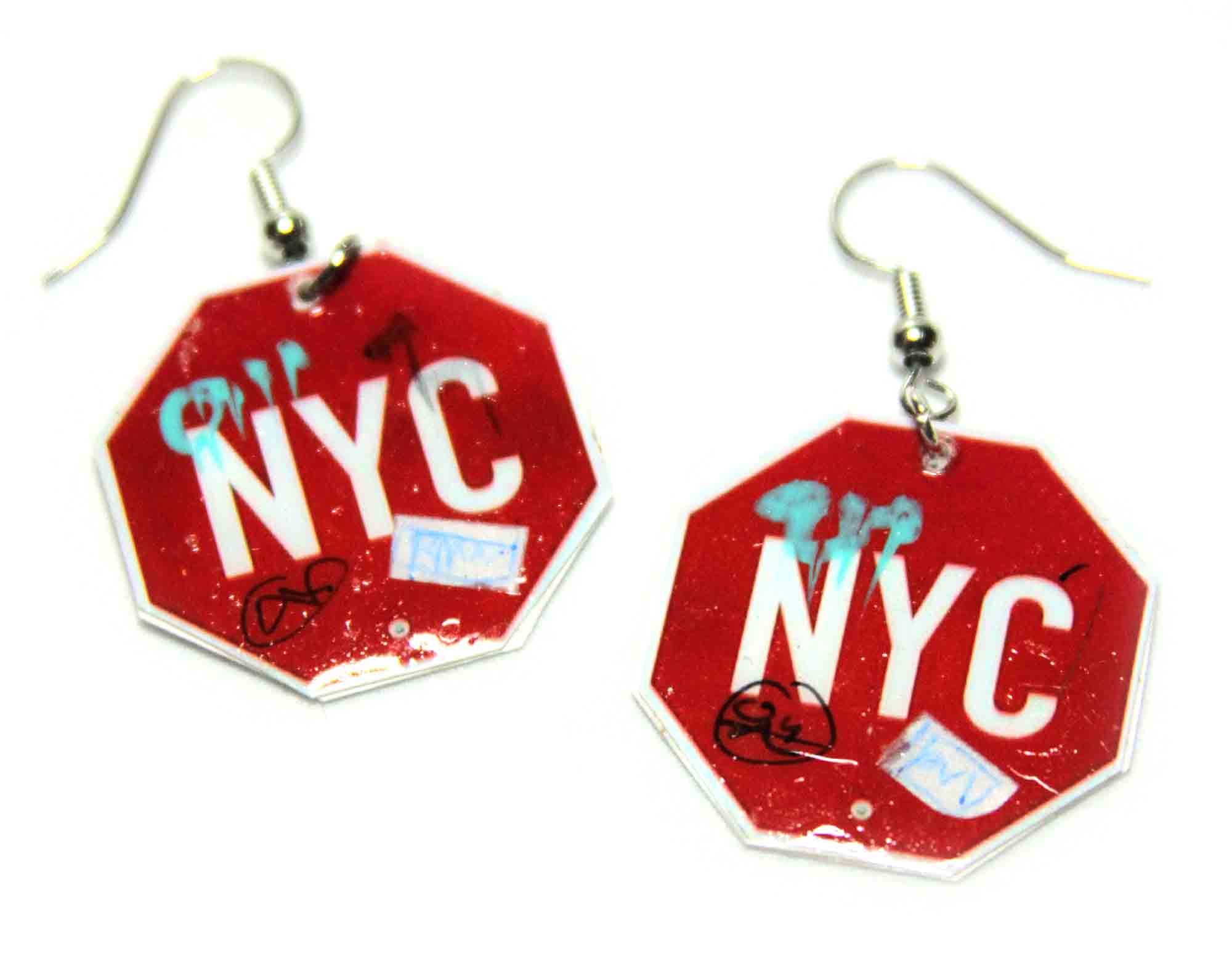 Stop Sign Earrings 