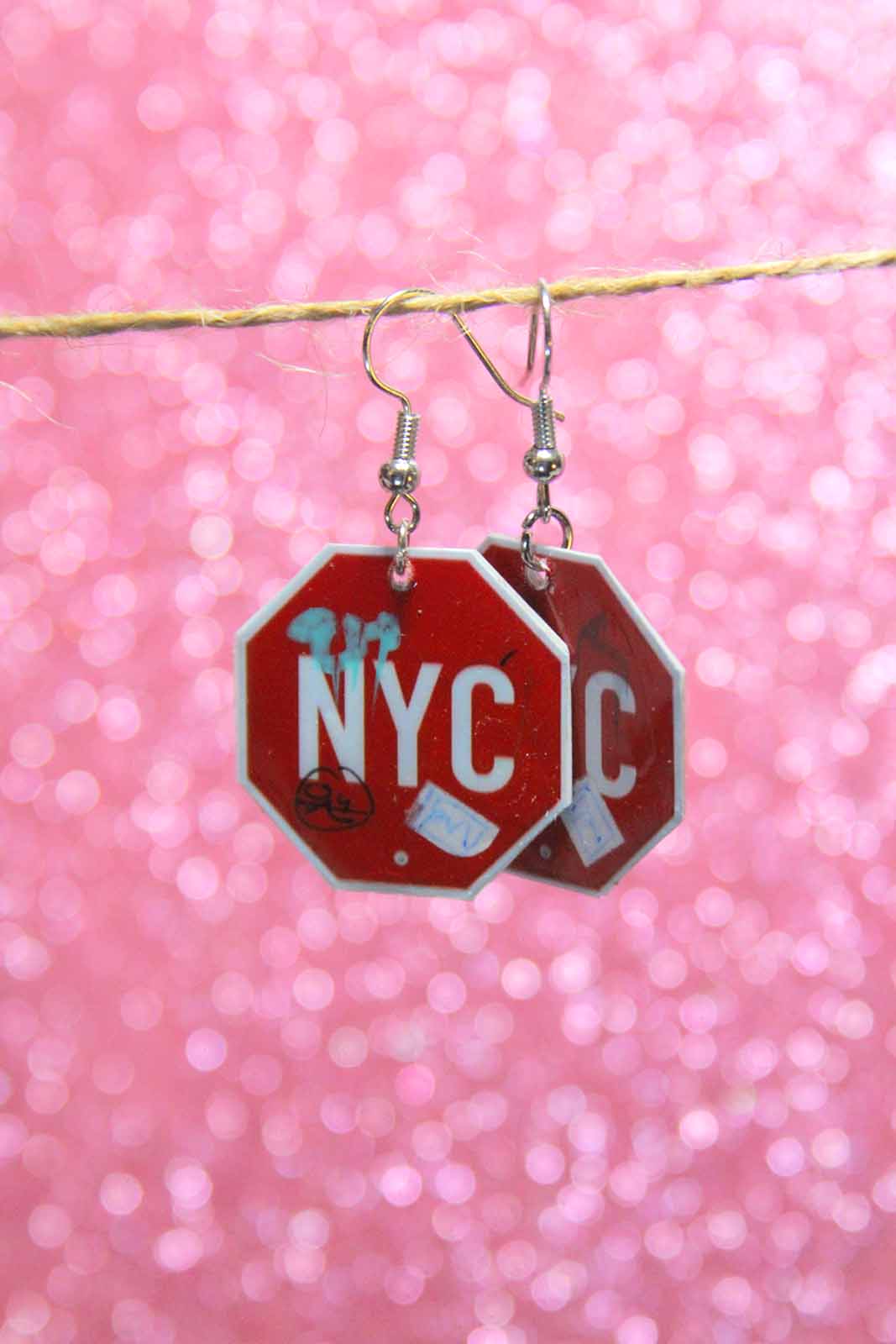 Stop Sign Earrings 