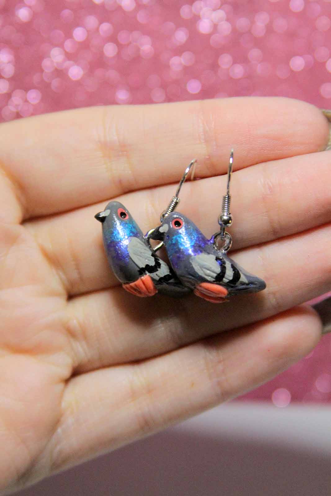 Pigeon Earrings 