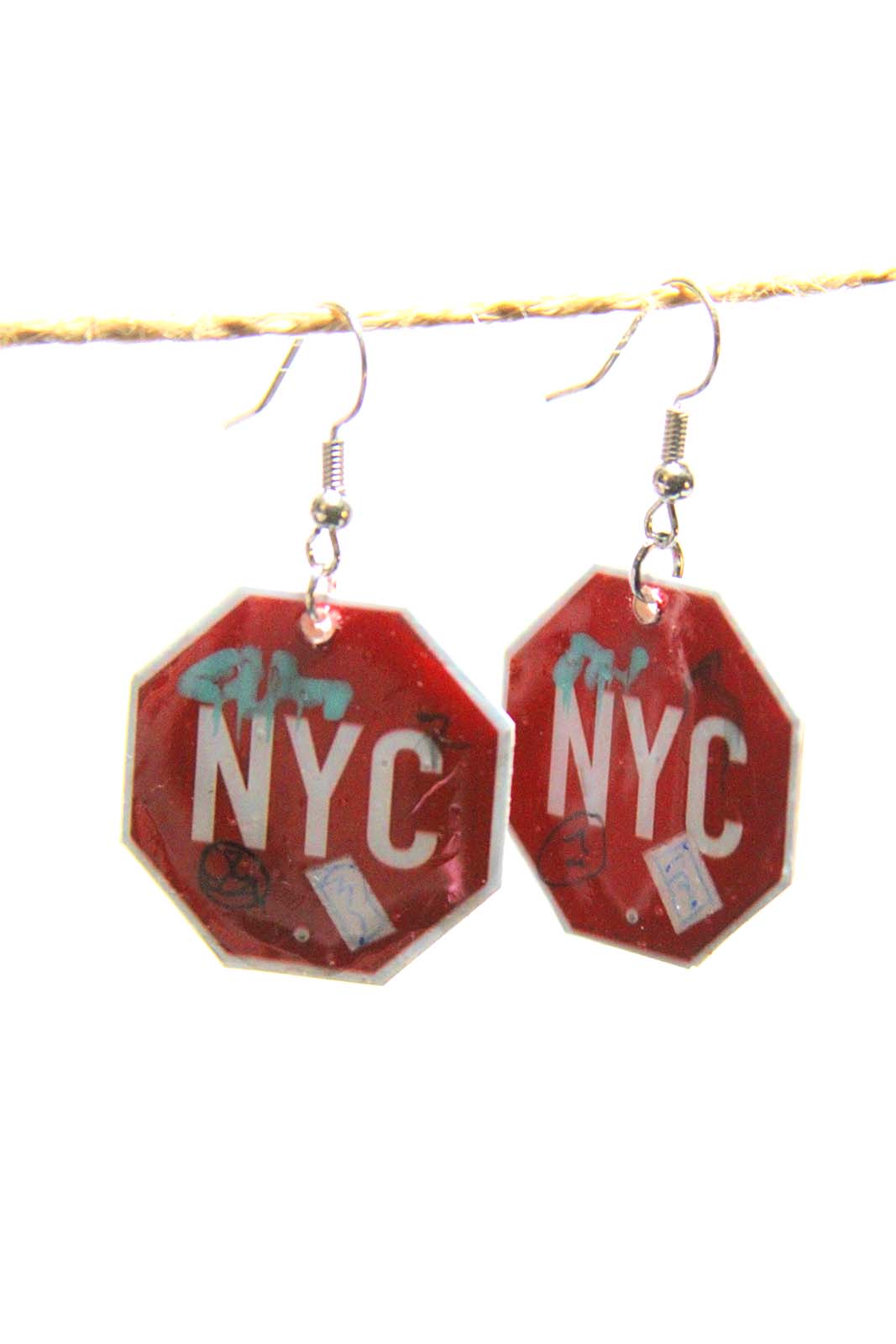 Stop Sign Earrings 