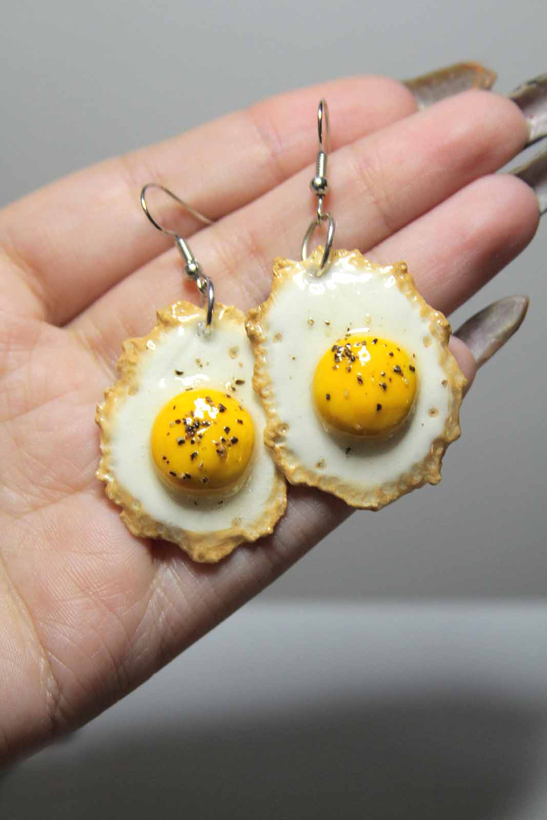 Fried Egg Earrings
