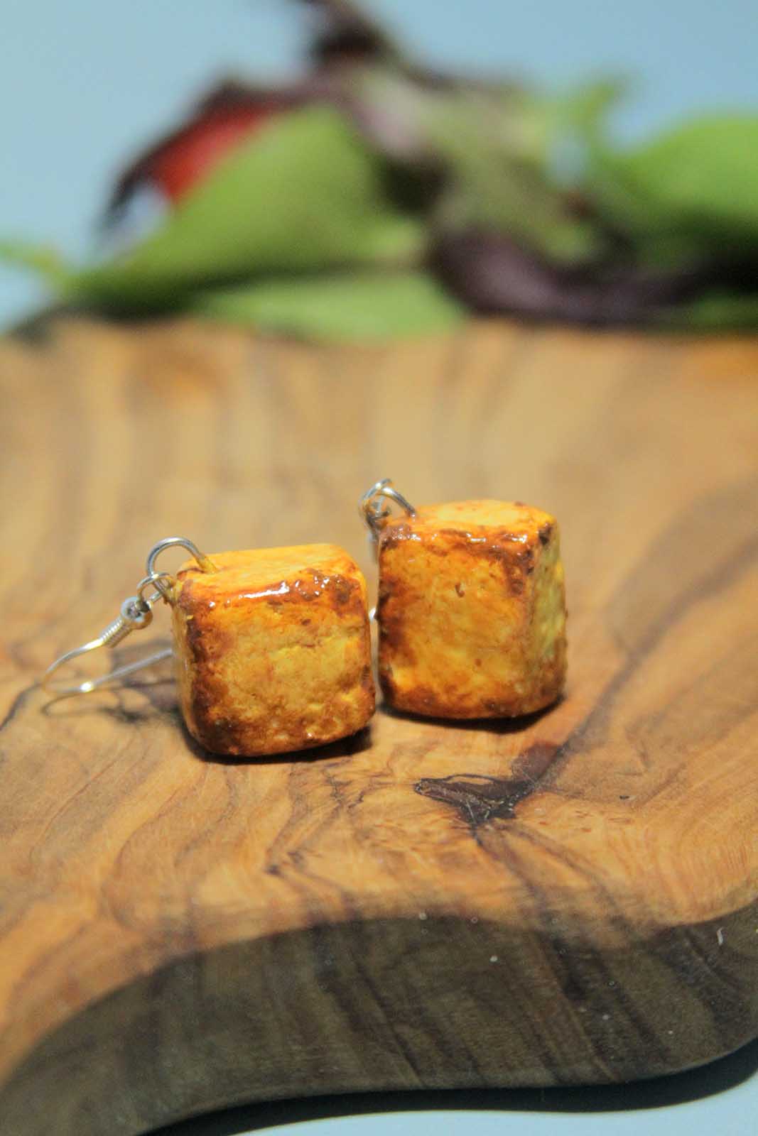 Tofu Earrings