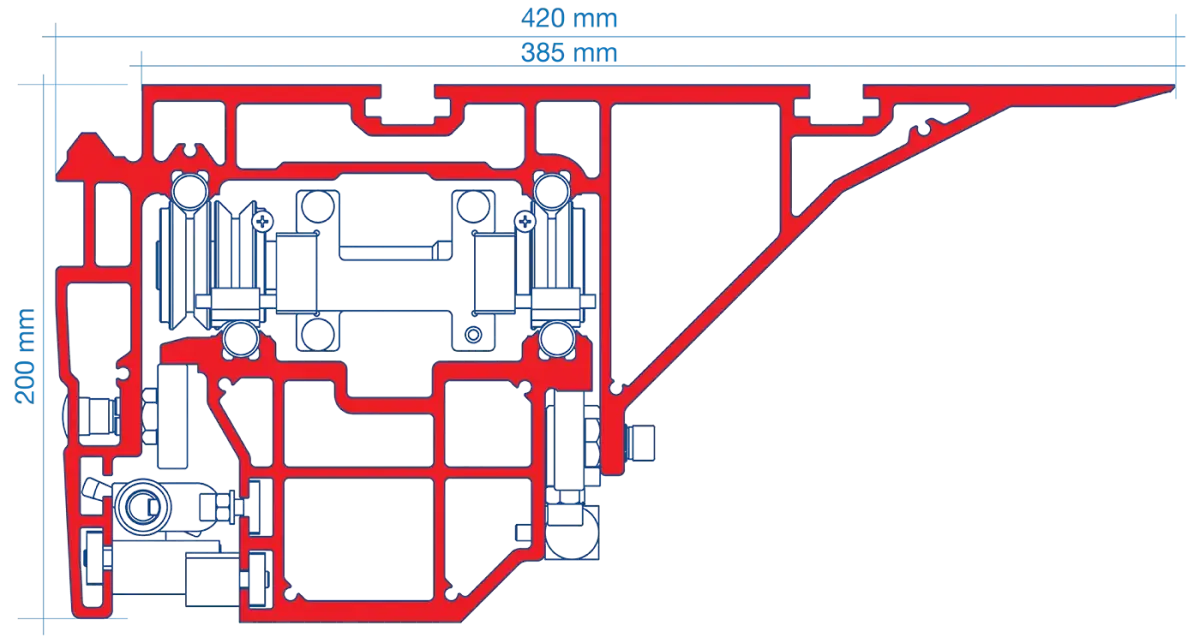 Squadratrice Quadra 400 Griggio