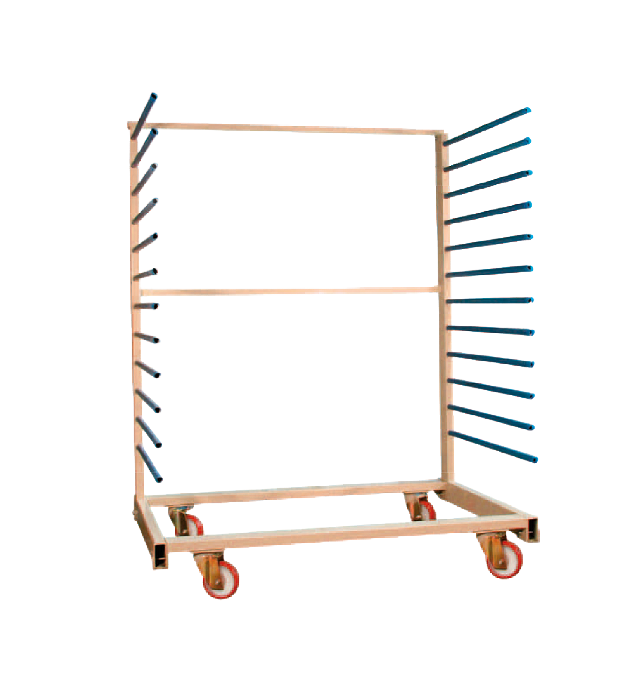 Carrello essiccazione smontabile con montanti centrali mobili