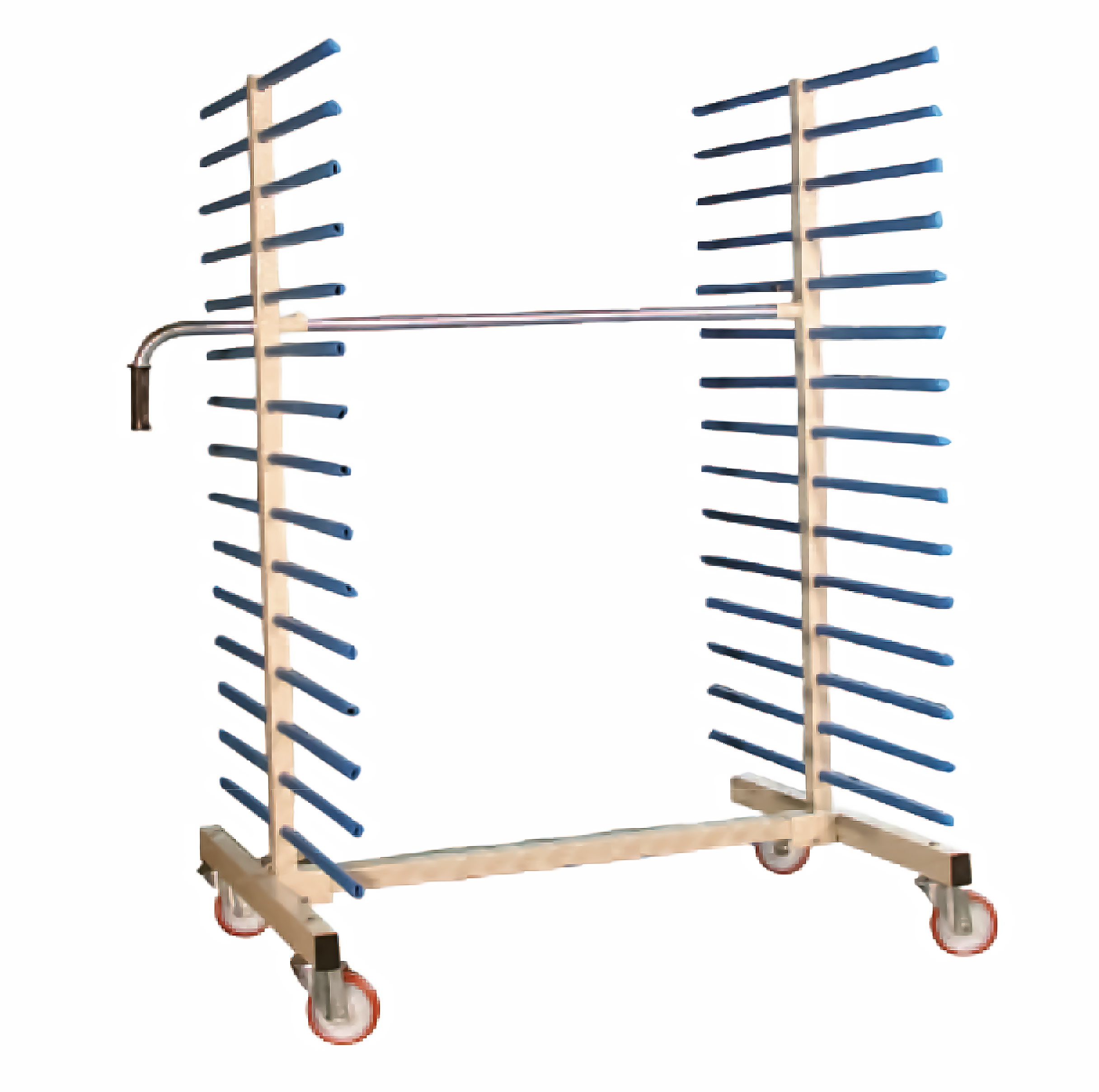 Carrello essiccazione smontabile con montanti centrali componibili