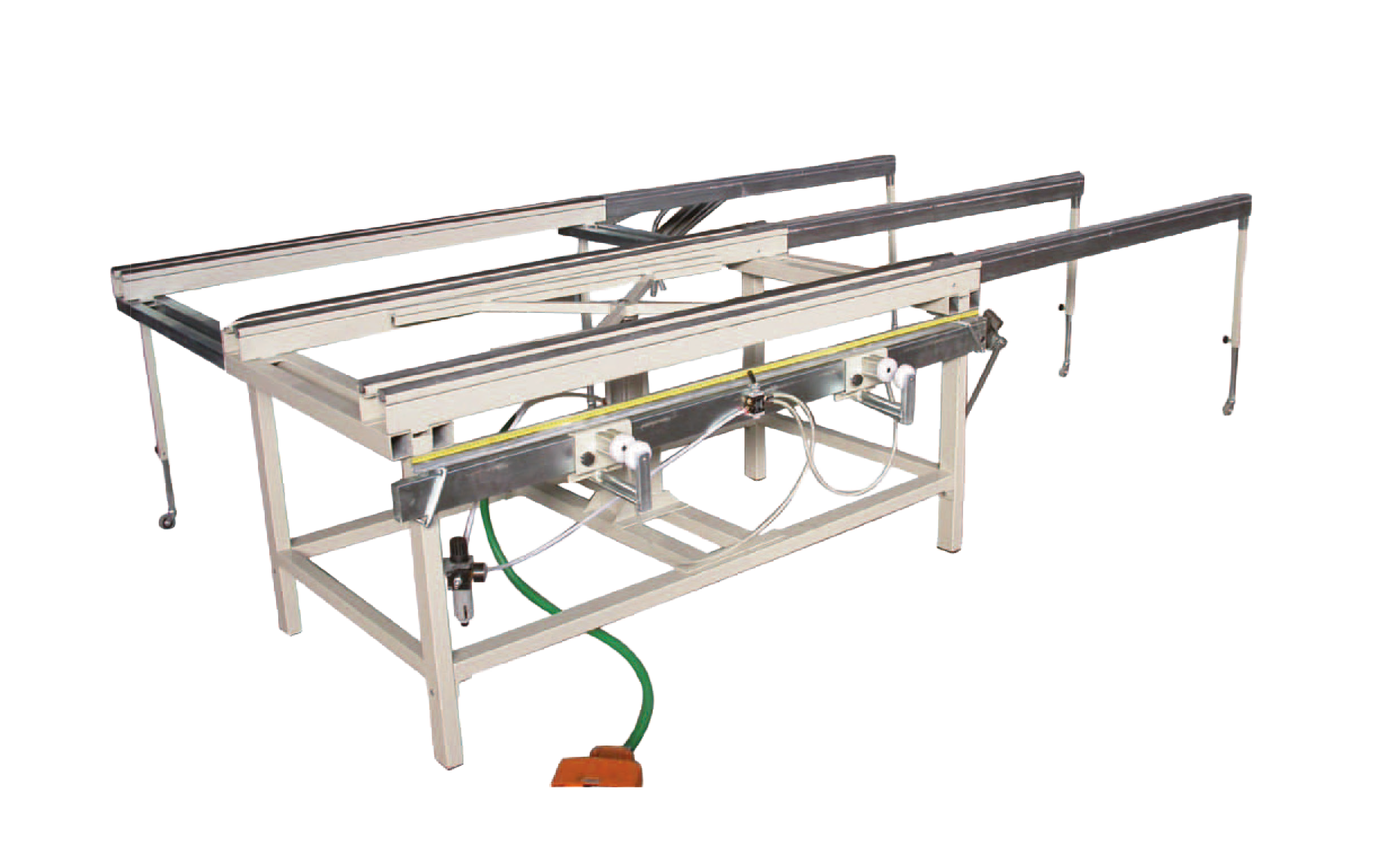 Banco per lavorazione infissi allungabile