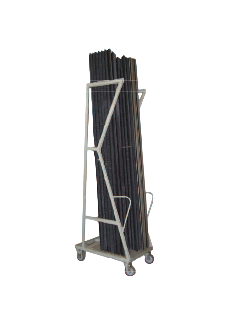 Carrello porta-cornici in verticale