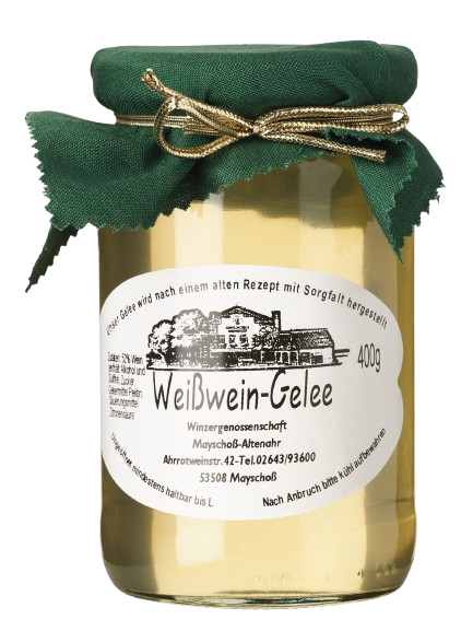 Gurmaniška vyno želė iš Mayschoss Weinhaus balta 400g