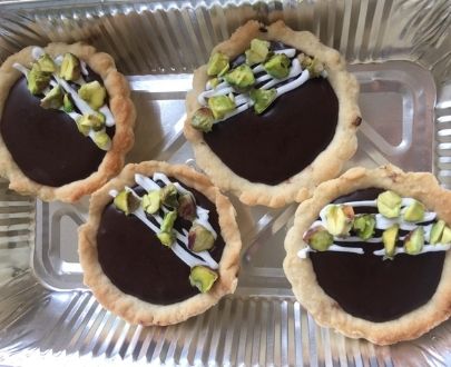 Pistachio Chocolate Tart | Saima Bakery | 4 Pieces