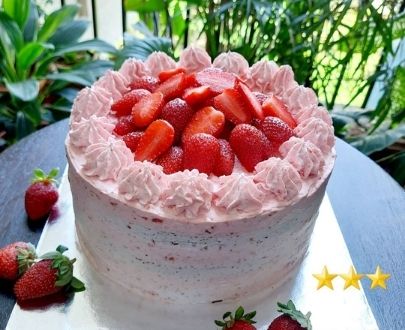 Birthday Strawberry Cake | Saima Bakery | 1 Kg