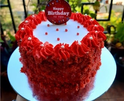 Red Velvet Birthday Cake | Saima Bakery | 1 Kg