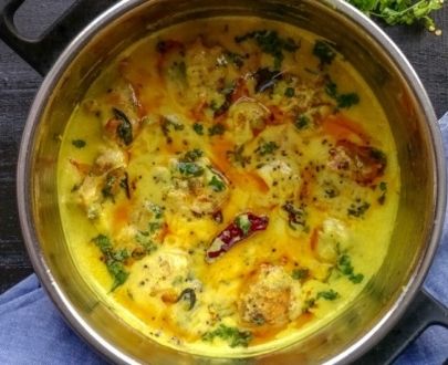 Dahi Pakoda Kadhi | Ekta’s Kind Kitchen | Jain options available