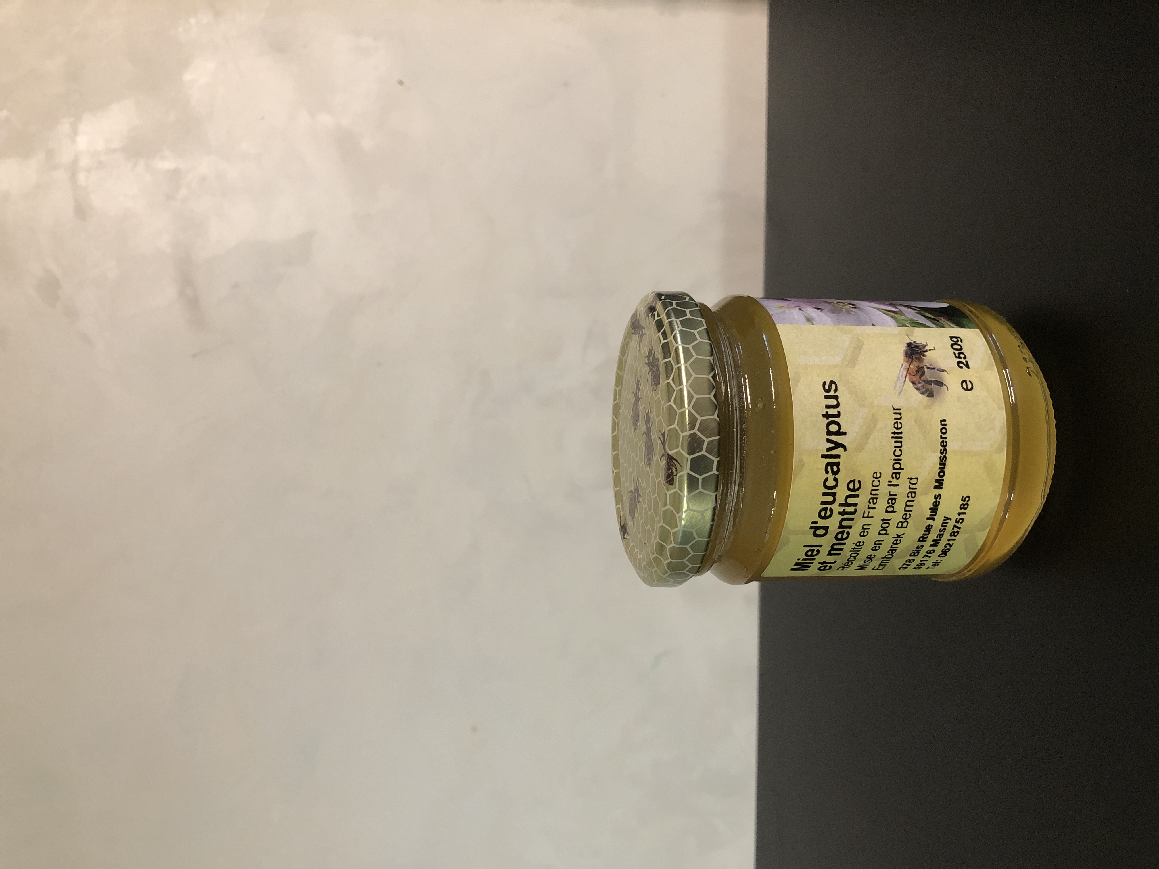 Miel et d'eucalyptus, menthe 