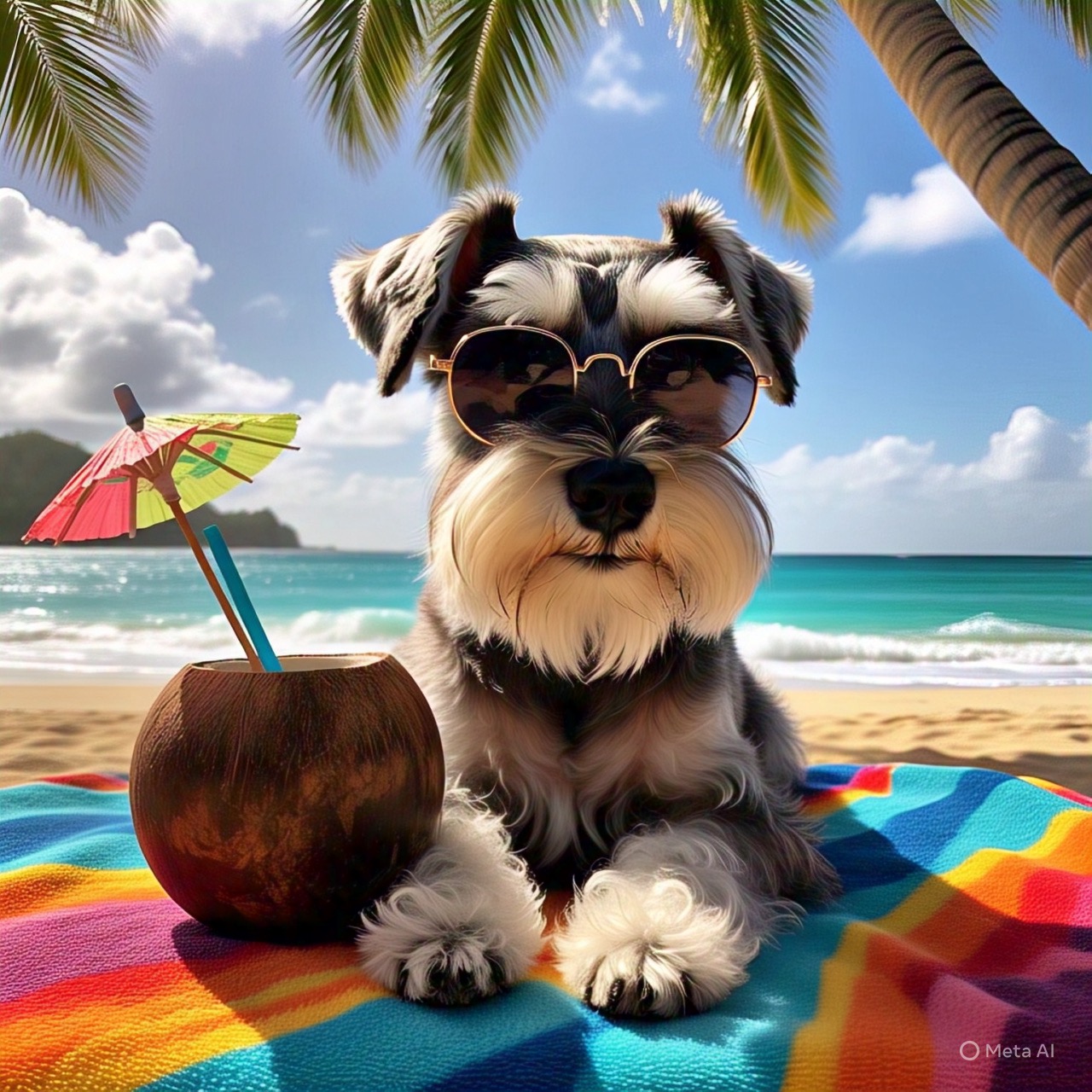 Tropical & Beach Scented Candle in Frosted Glass Jar