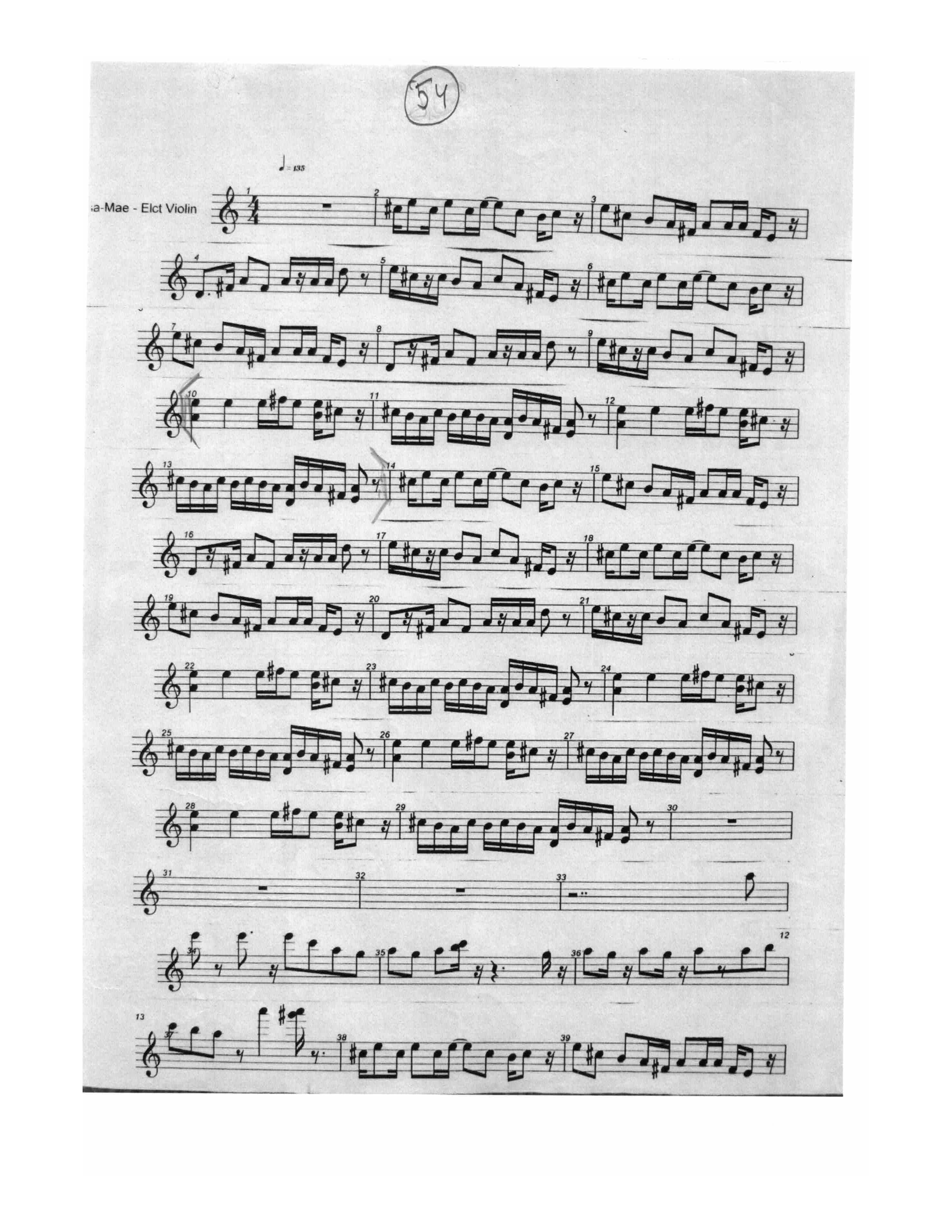 Cotton Eye Joe for Violin