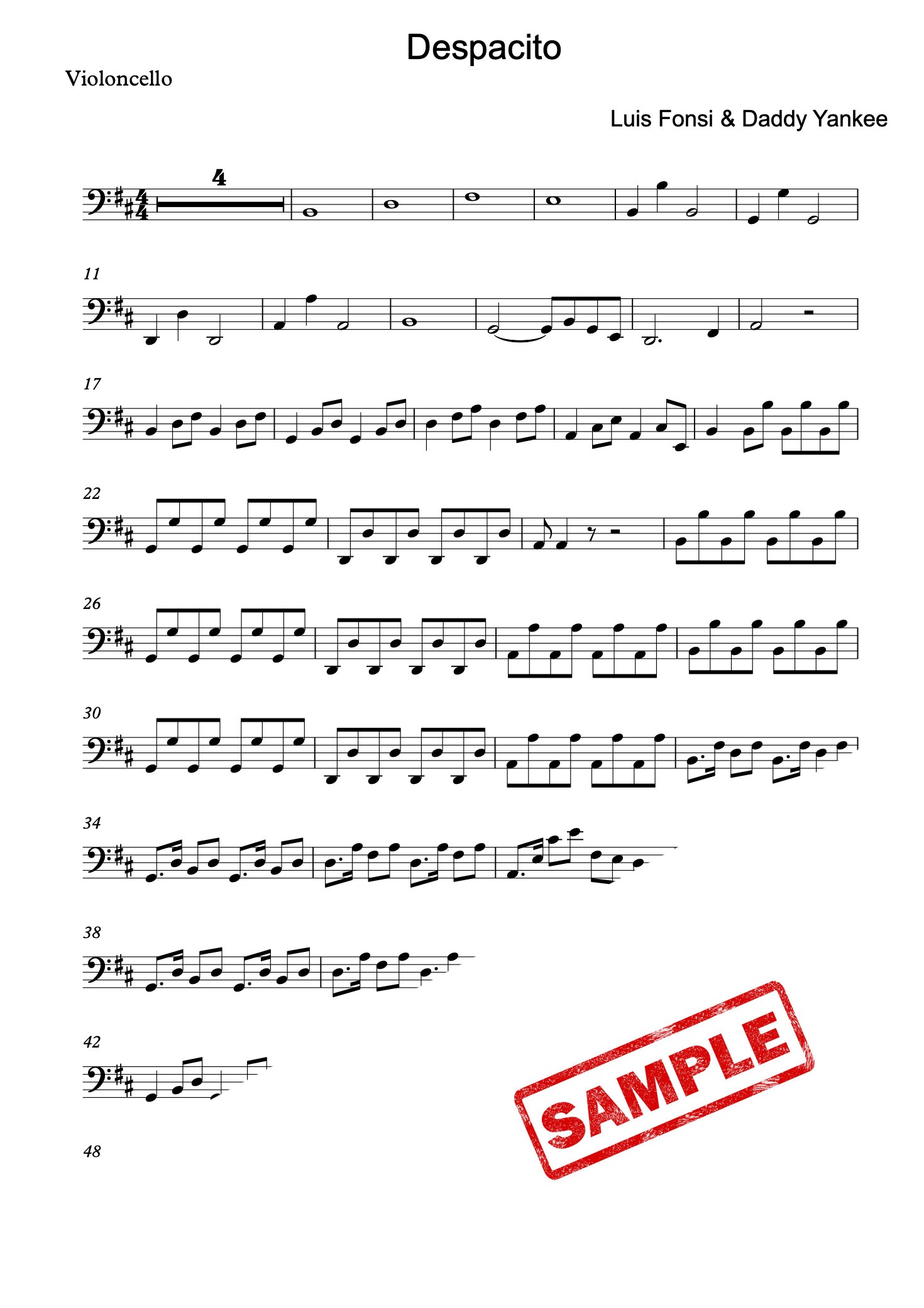 "Despacito" Luis Fonsi for String Trio (2Violin & Cello) + Backing Track