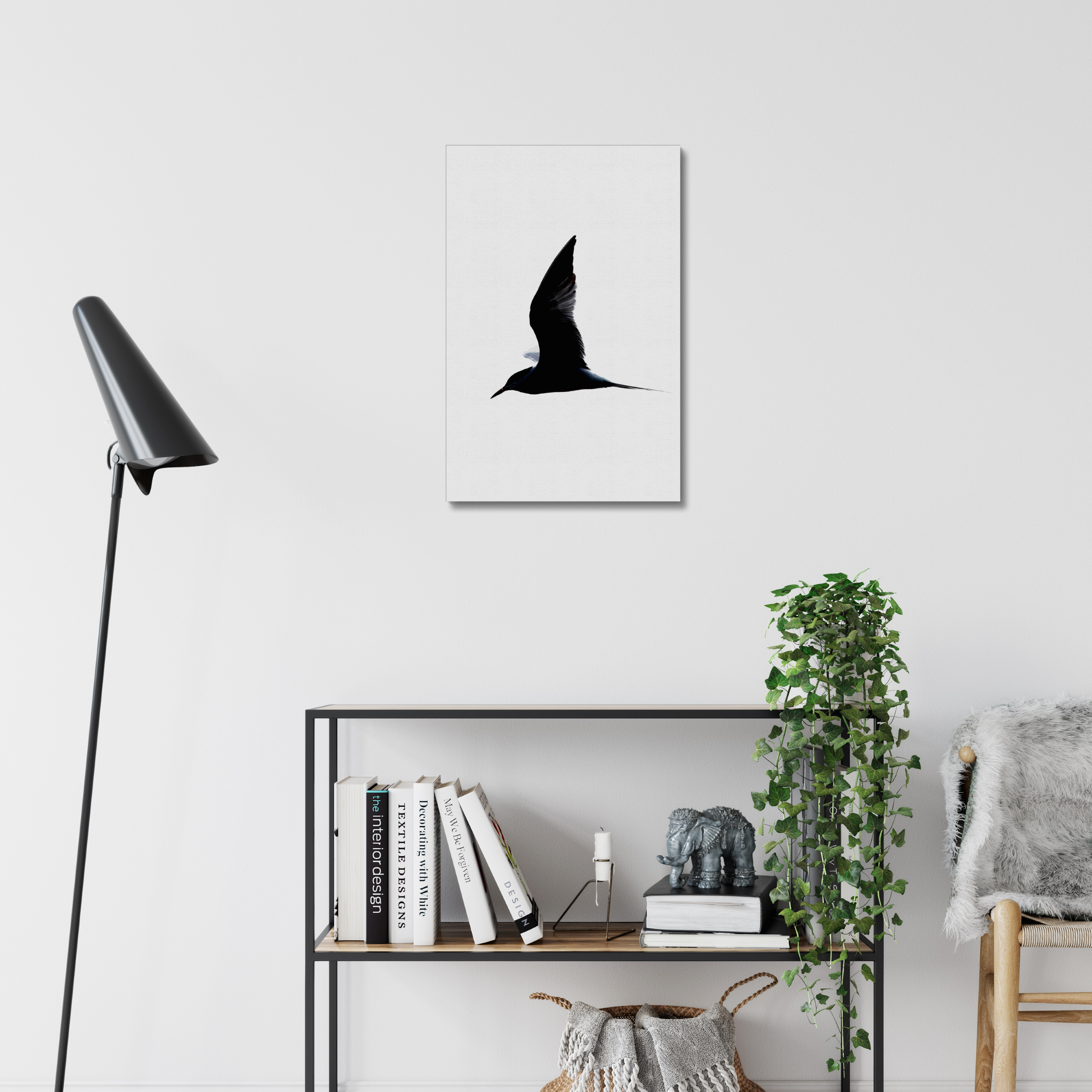 Tern Silhouette Canvas