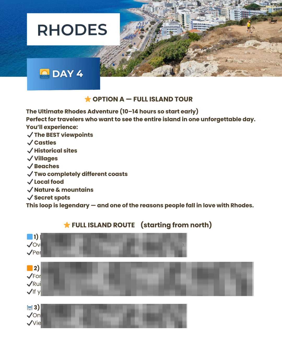 Rhodes 7-Day Travel Itinerary 2026 | Digital Guide by Local Expert