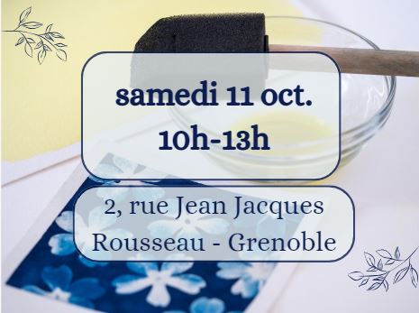 Atelier initiation - Samedi 11 octobre - 10h-13h