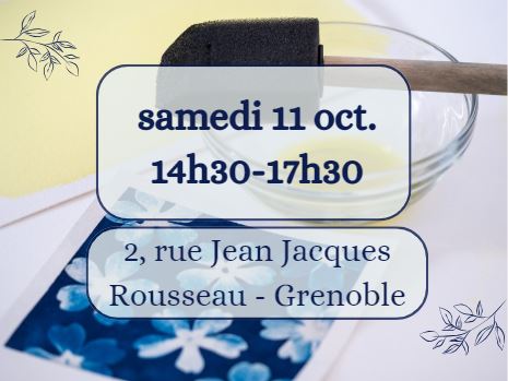 Atelier initiation - Samedi 11 octobre - 14h30-17h30