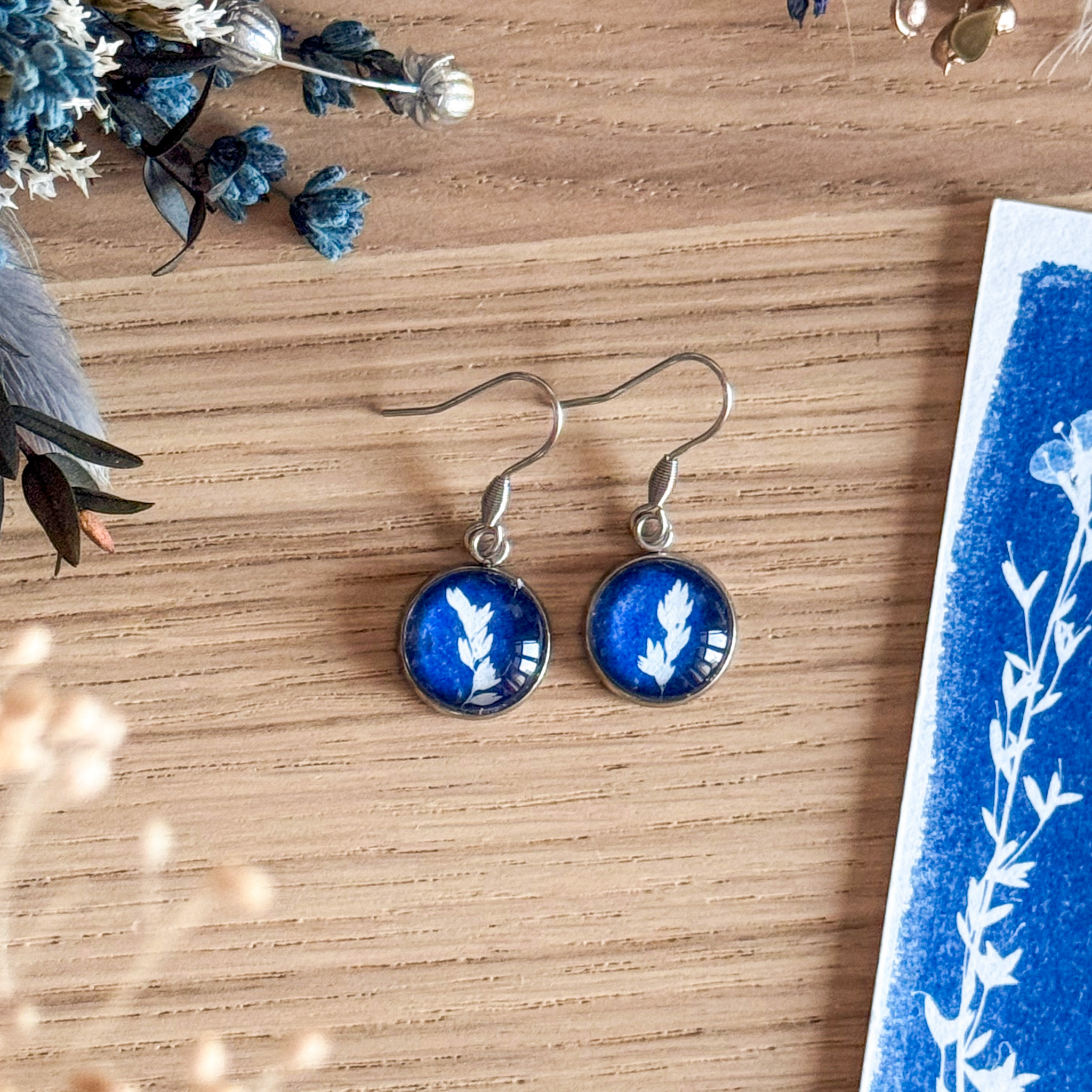 Boucles d’oreilles « Graminée »