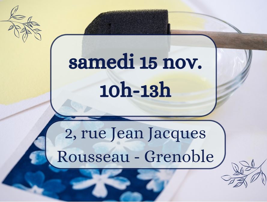 Atelier initiation - Samedi 15 novembre - 10h-13h