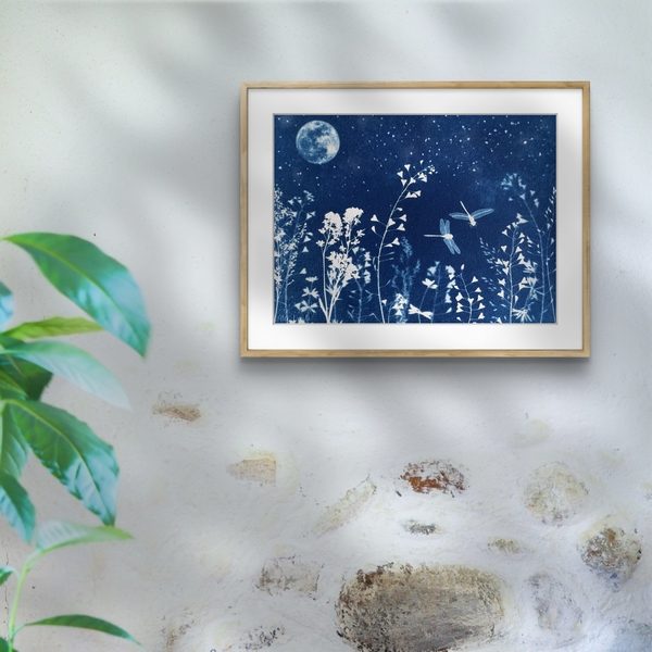 Libellules au Clair de Lune - 18x24