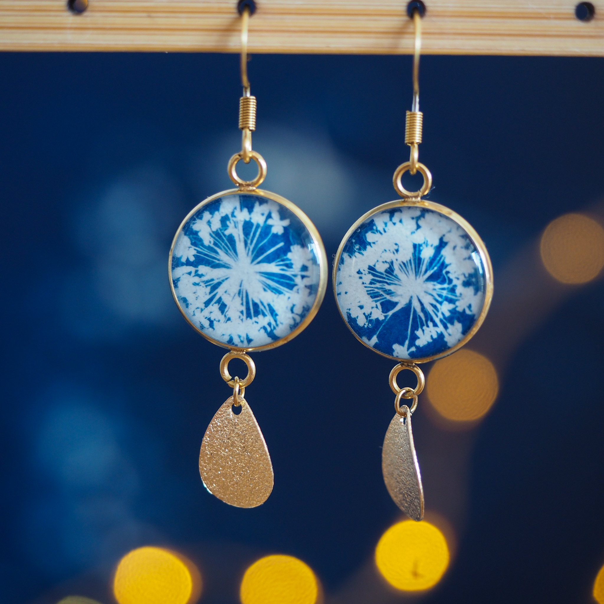 Boucles d’oreilles « Fleurs d'Artifice »