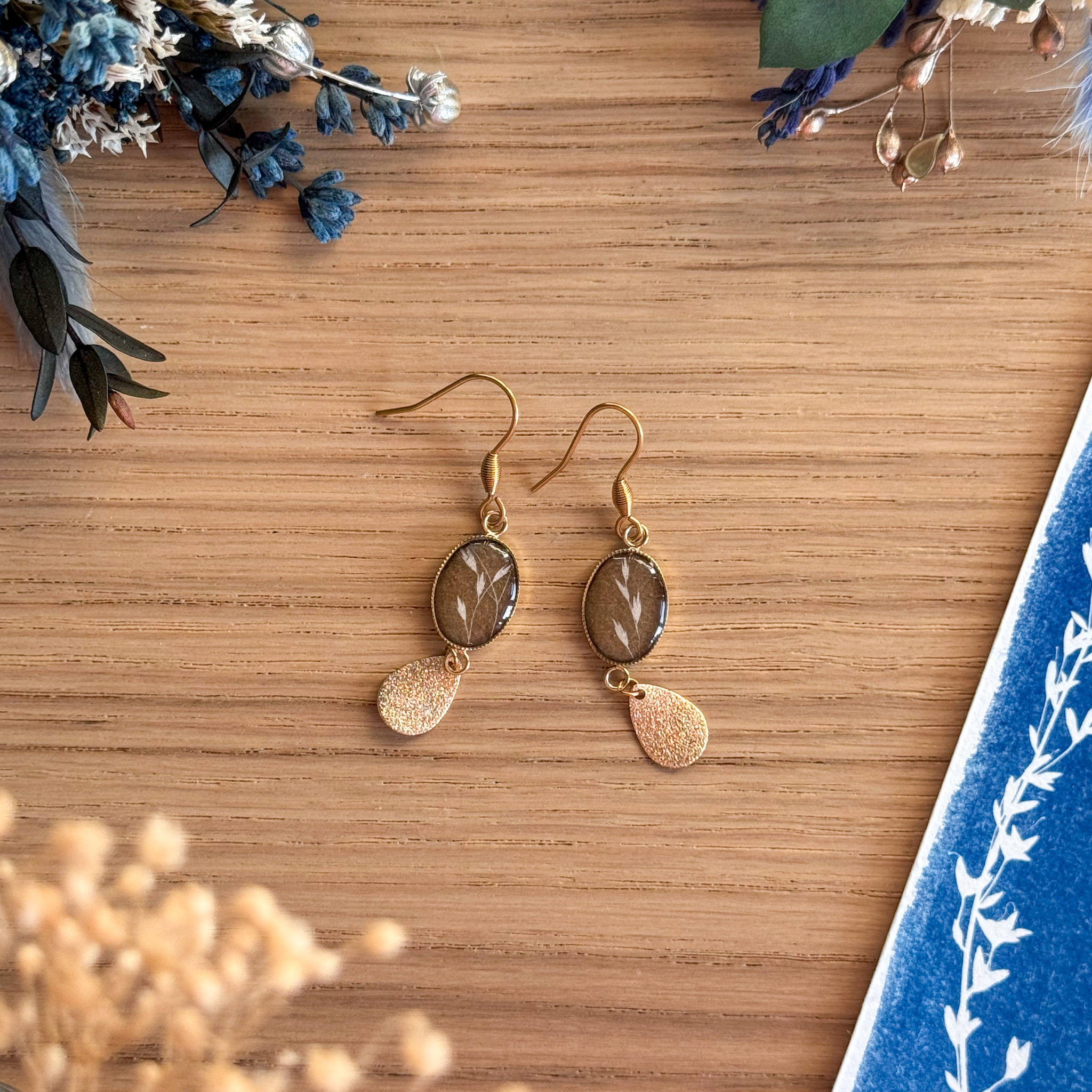 Boucles d’oreilles « Au Soleil Couchant »