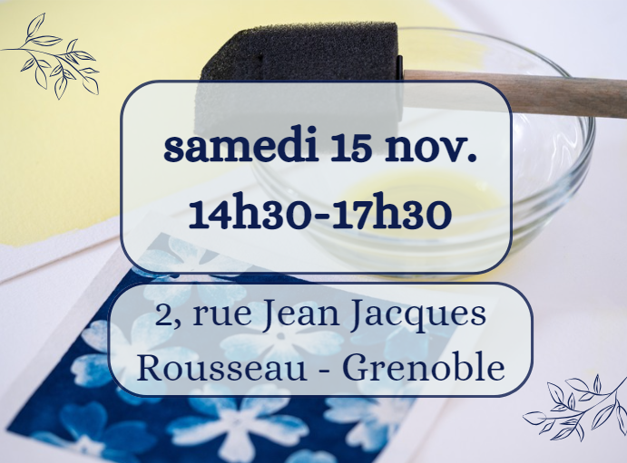 Atelier initiation - Samedi 15 novembre - 14h30-17h30