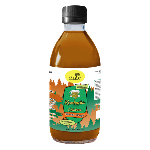 Kombucha Clásica Sabor Té verde-Té Negro 350 ml
