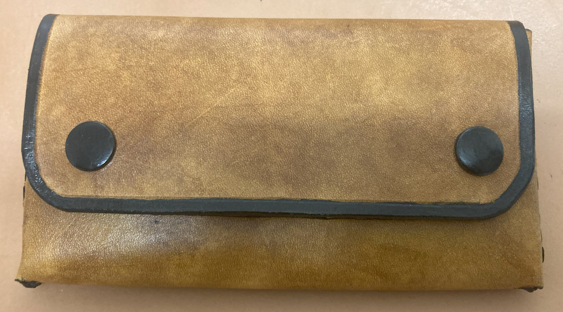 Tobacco Pouch Basic Firm Leather Saddle Tan