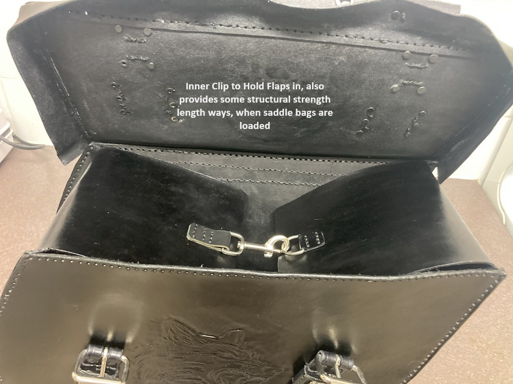 Wolf Inspired throw over Saddle bags