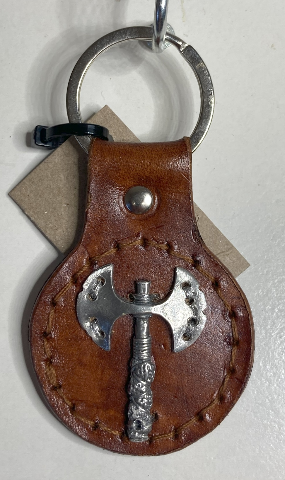 Battle Axe Adorned Key ring/fob