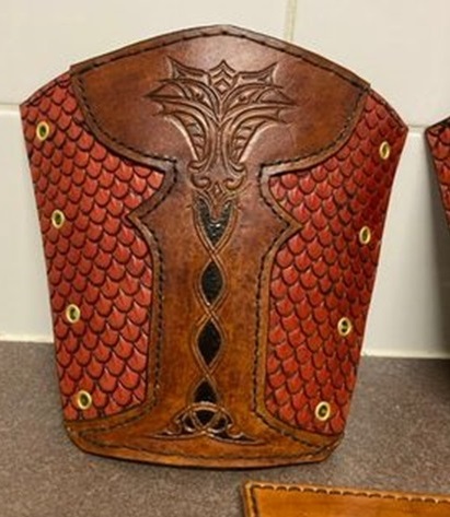 Dragon Scaled Vendel Style Vambraces