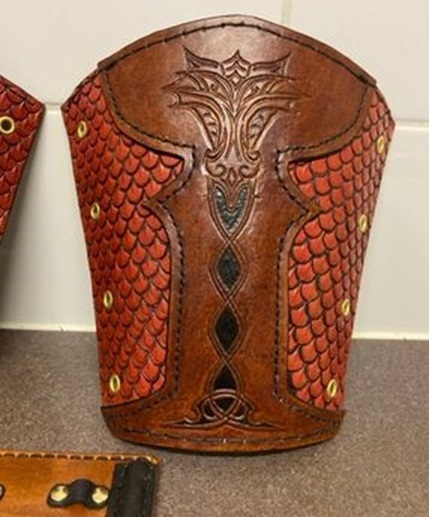 Dragon Scaled Vendel Style Vambraces